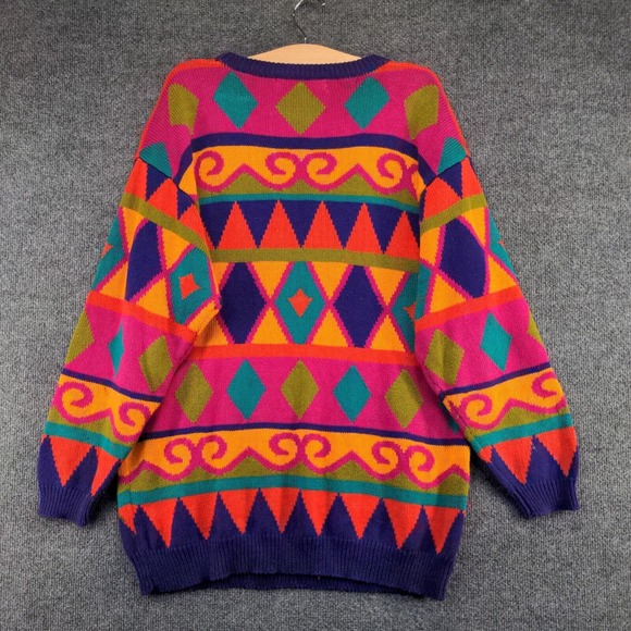 I.B. Diffusion Women's Pullover Sweater Multicolor Size M Geometric Colorful120 - Picture 2 of 14